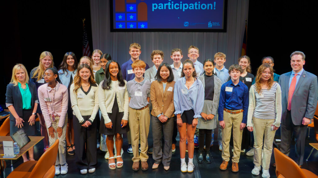 Participants in the Denver Metro Chamber's 2026 Civics Bee competition