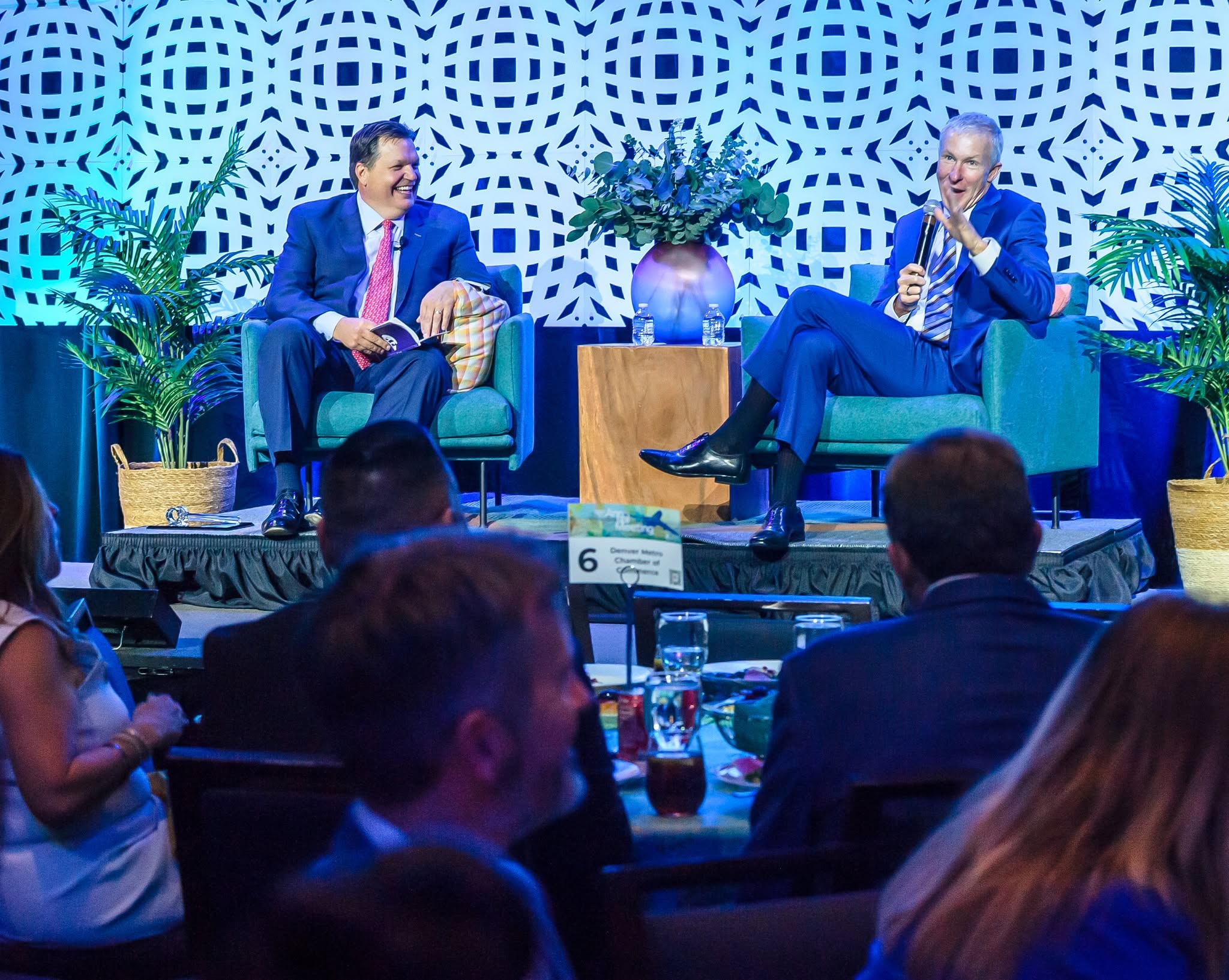 JJ Ament and Scott Kirby on stage at Annual Meeting